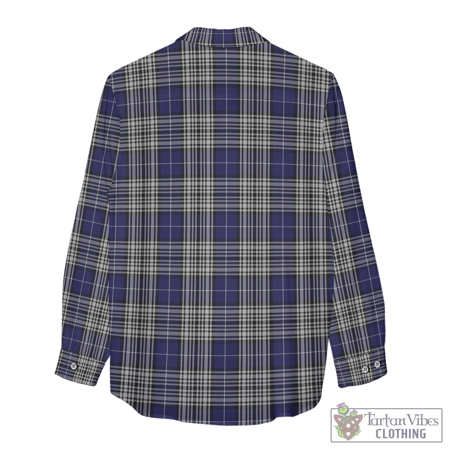 Tartan Vibes Clothing Napier Tartan Womens Casual Shirt with Family Crest