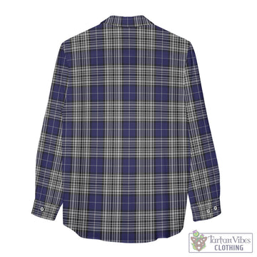 Napier Tartan Women's Casual Shirt with Family Crest