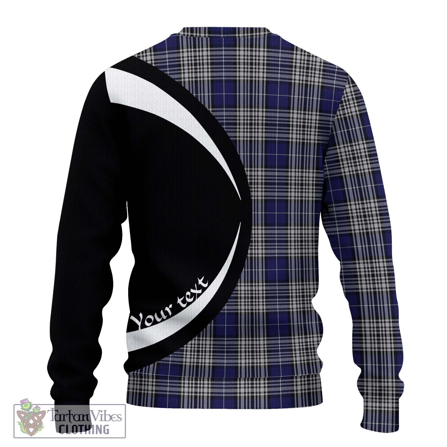 Napier Tartan Knitted Sweater with Family Crest Circle Style - Tartan Vibes Clothing