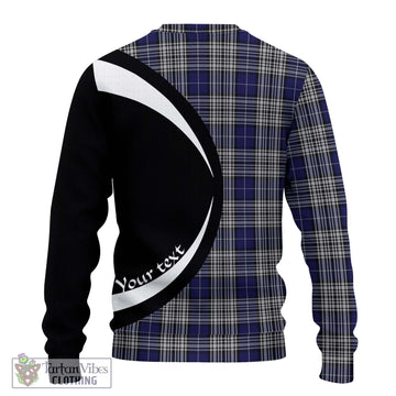 Napier Tartan Ugly Sweater with Family Crest Circle Style