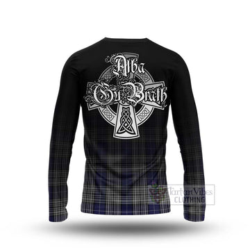 Napier Tartan Long Sleeve T-Shirt Featuring Alba Gu Brath Family Crest Celtic Inspired