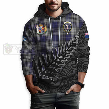 Napier Crest Tartan Hoodie with New Zealand Silver Fern Half Style