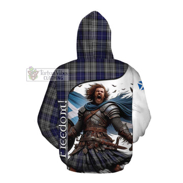 Napier Crest Tartan Cotton Hoodie Inspired by the Freedom of Scottish Warrior