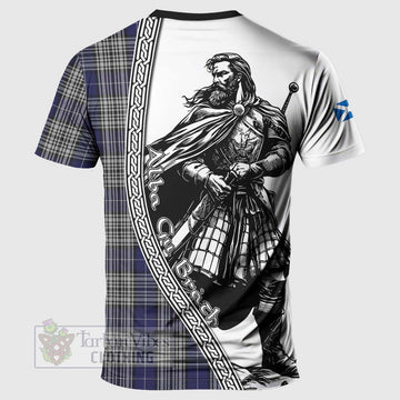 Napier Tartan Clan Crest T-Shirt with Highlander Warrior Celtic Style