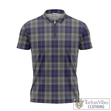 Napier Tartan Zipper Polo Shirt