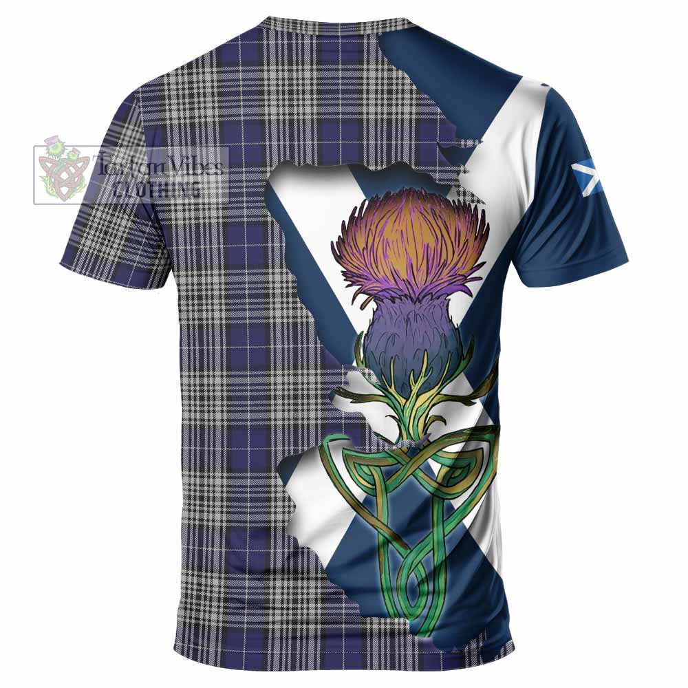 Napier Tartan Family Crest T-Shirt Scottish Thistle Celtic Inspired - Tartan Vibes Clothing