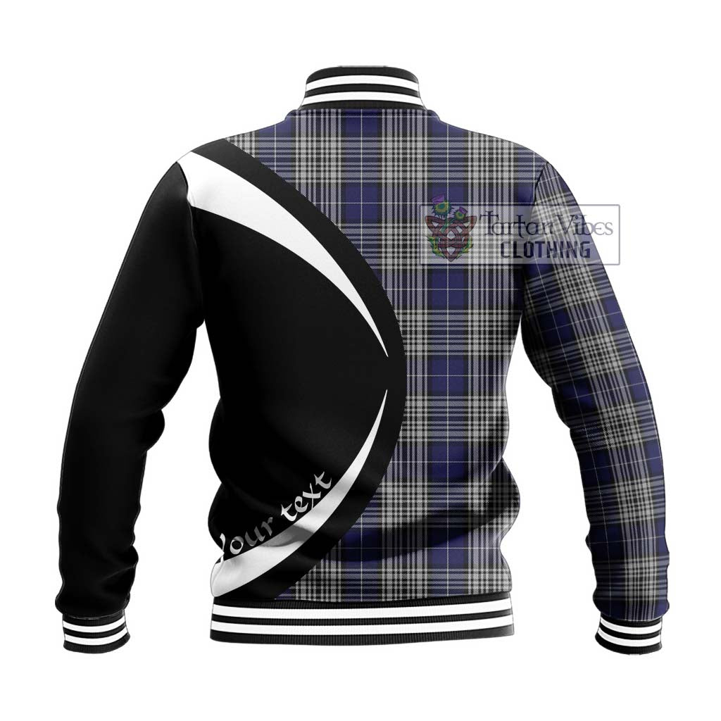 Napier Tartan Baseball Jacket with Family Crest Circle Style - Tartan Vibes Clothing