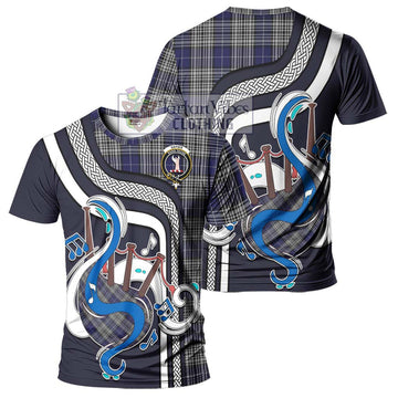 Napier Tartan T-Shirt with Epic Bagpipe Style