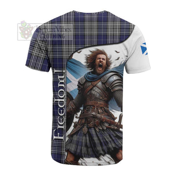 Napier Crest Tartan Cotton T-shirt Inspired by the Freedom of Scottish Warrior