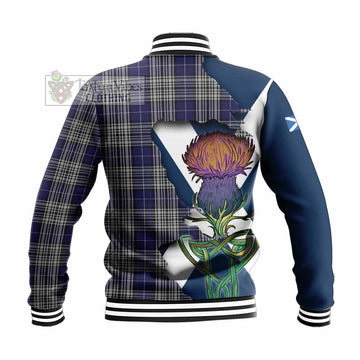 Napier Tartan Family Crest Baseball Jacket Scottish Thistle Celtic Inspired - Tartan Vibes Clothing