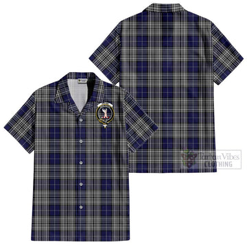 Napier Tartan Cotton Hawaiian Shirt with Family Crest