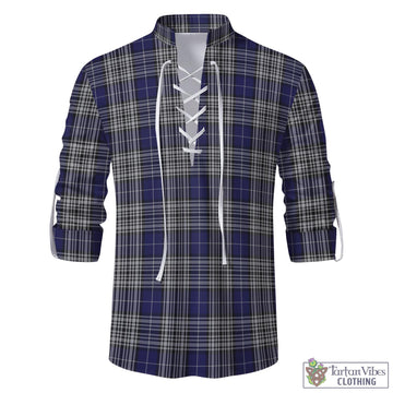 Napier Tartan Men's Scottish Traditional Jacobite Ghillie Kilt Shirt