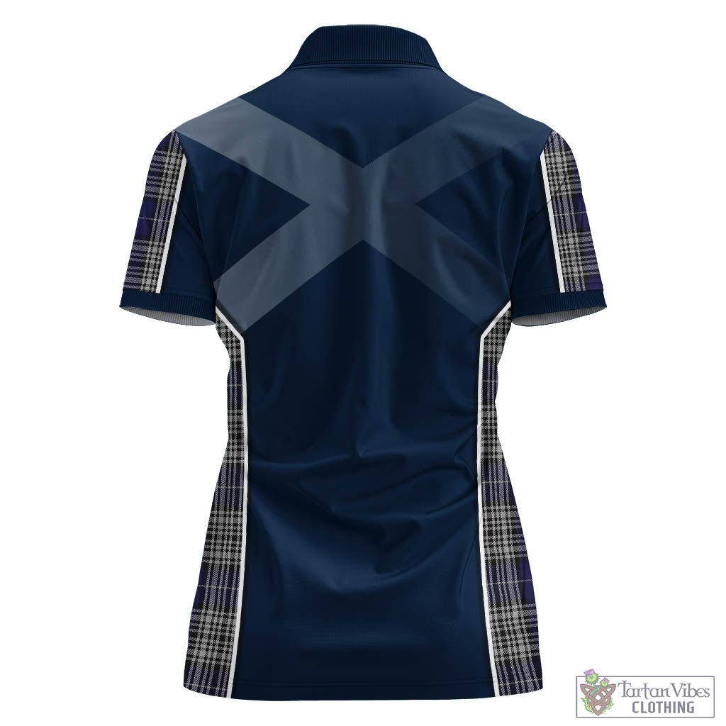 Napier Tartan Women's Polo Shirt with Family Crest and Lion Rampant Vibes Sport Style - Tartan Vibes Clothing