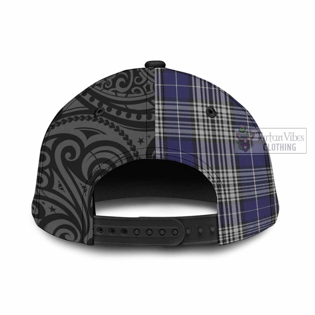 Tartan Vibes Clothing Napier Tartan Classic Cap with New Zealand Silver Fern Half Style