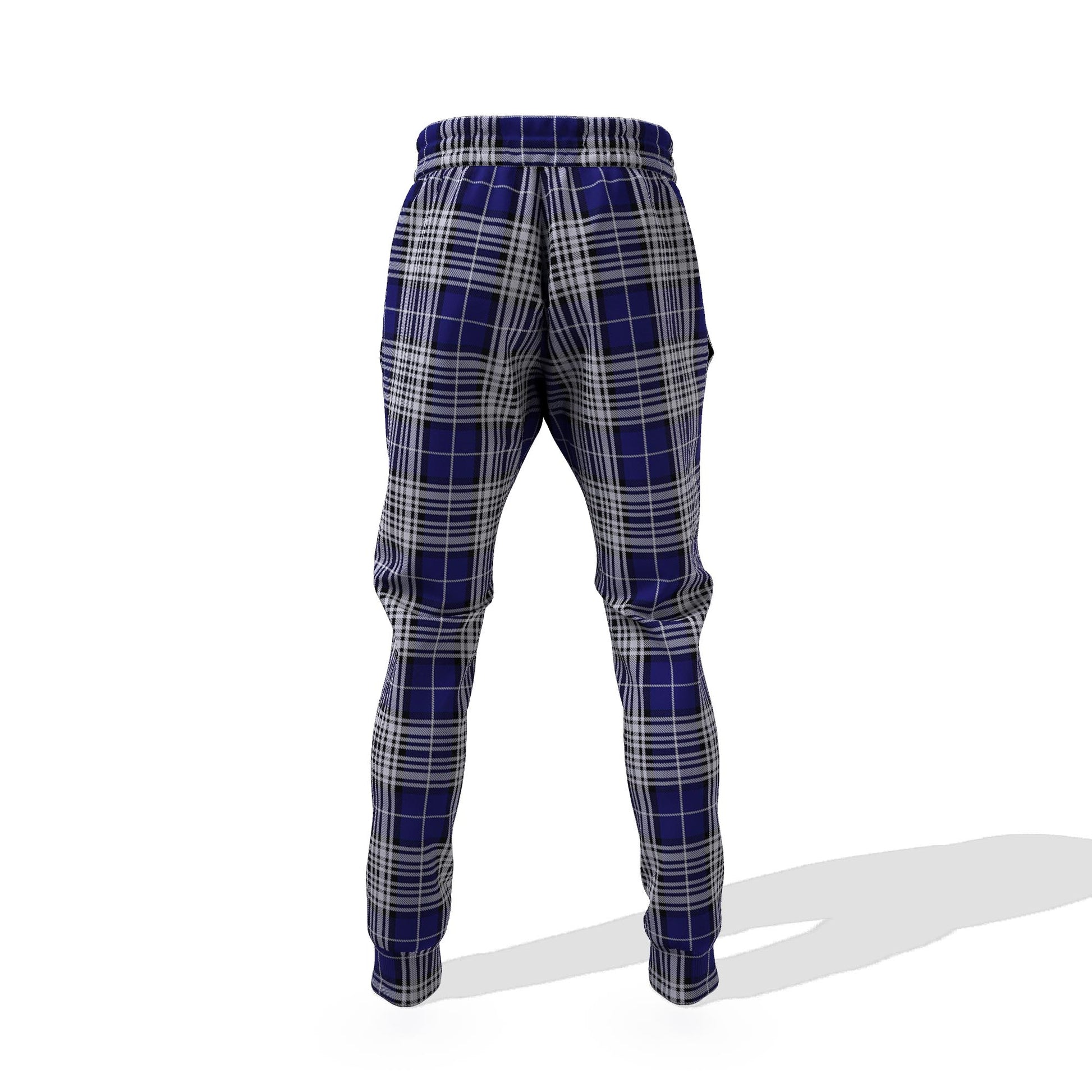 Napier Tartan Joggers Pants with Family Crest - Tartanvibesclothing