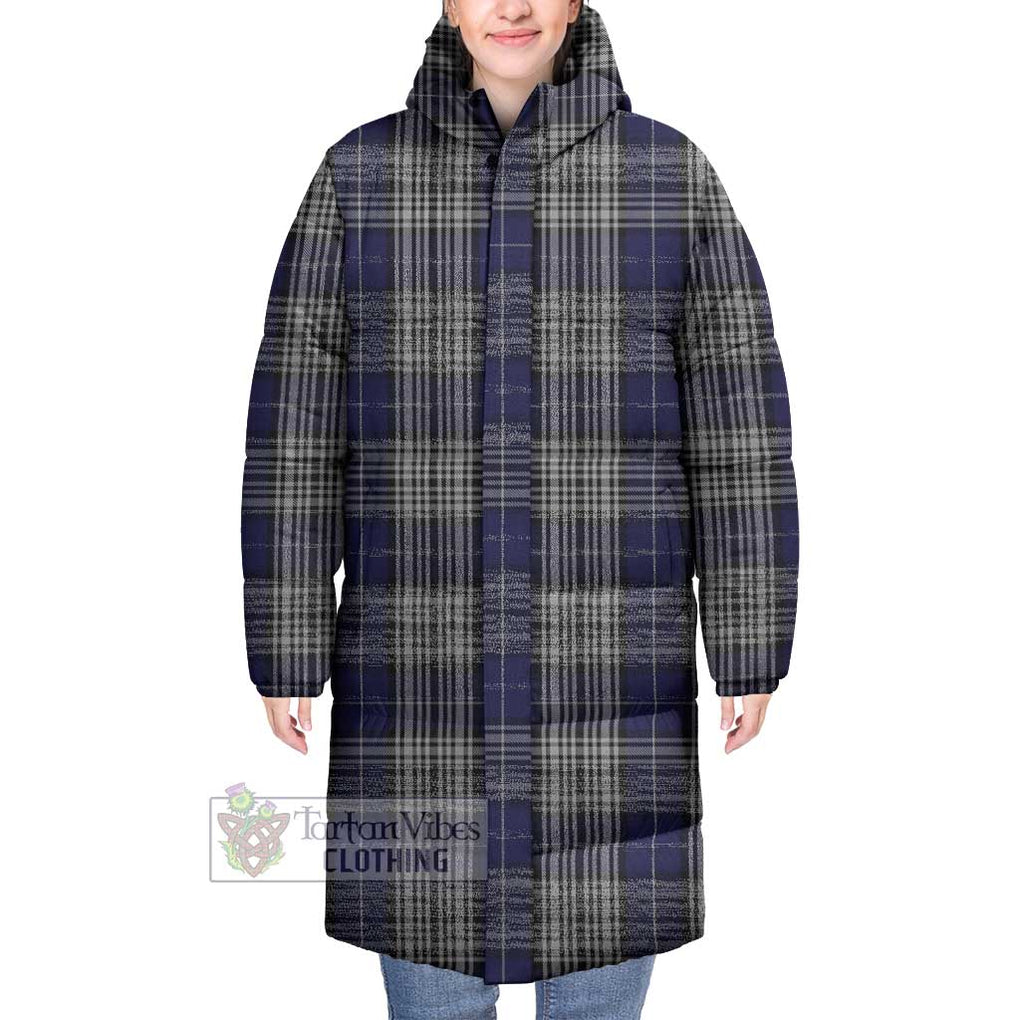 Tartan Vibes Clothing Napier Tartan Long Down Jacket