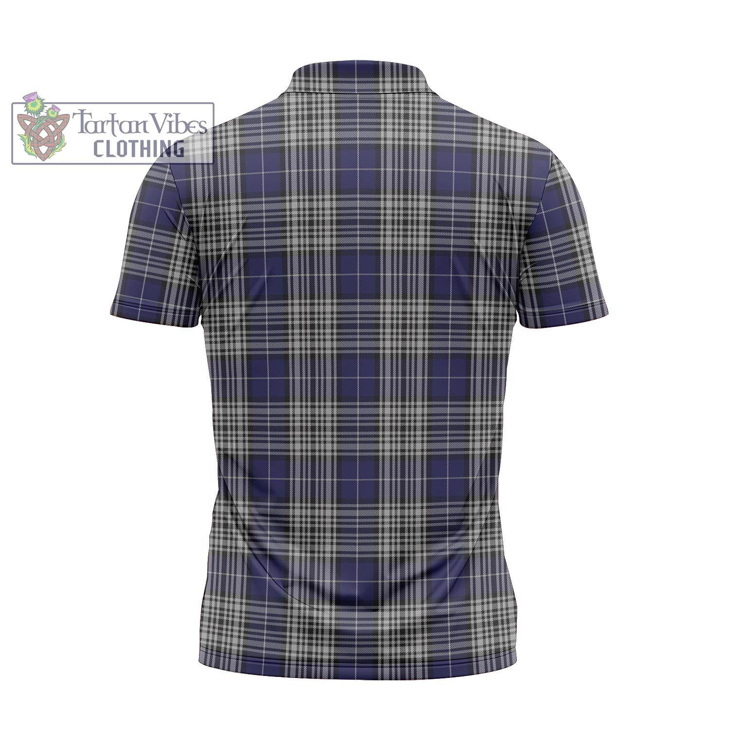 Tartan Vibes Clothing Napier Tartan Zipper Polo Shirt with Family Crest