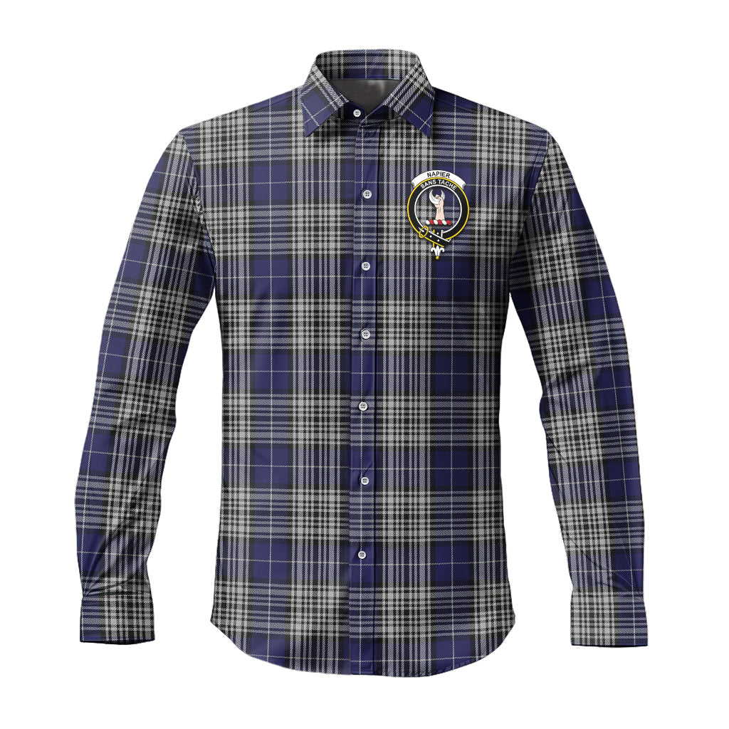 napier-tartan-long-sleeve-button-up-shirt-with-family-crest