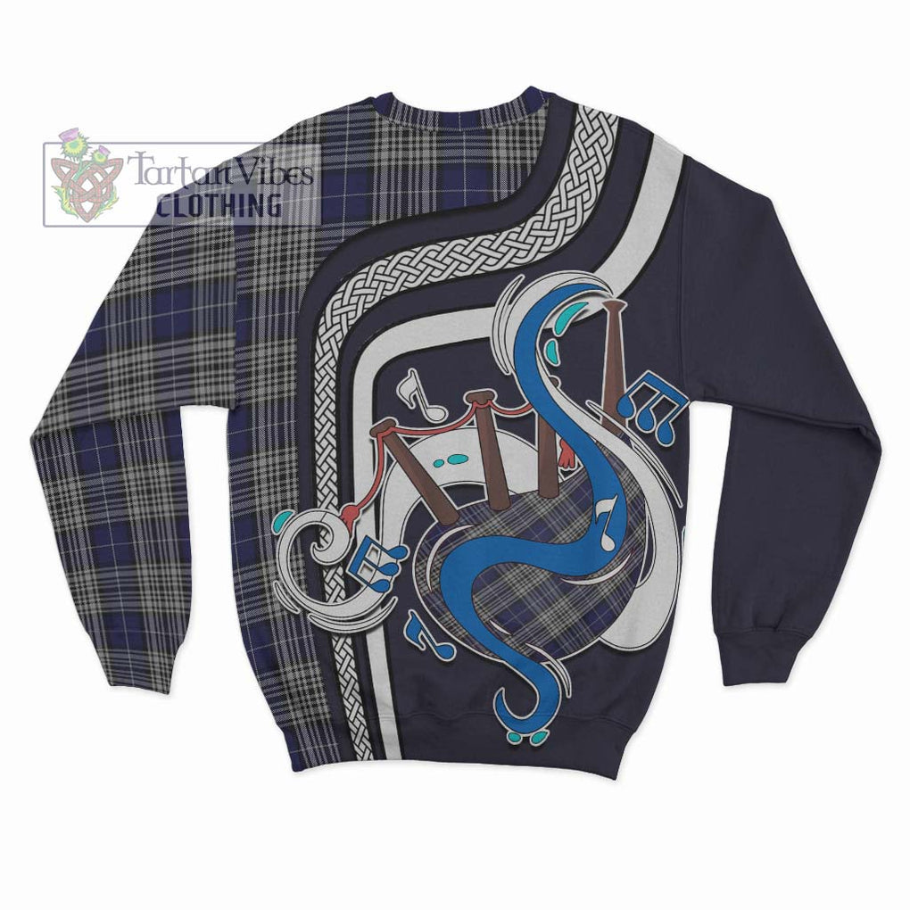 Tartan Vibes Clothing Napier Tartan Sweatshirt with Epic Bagpipe Style