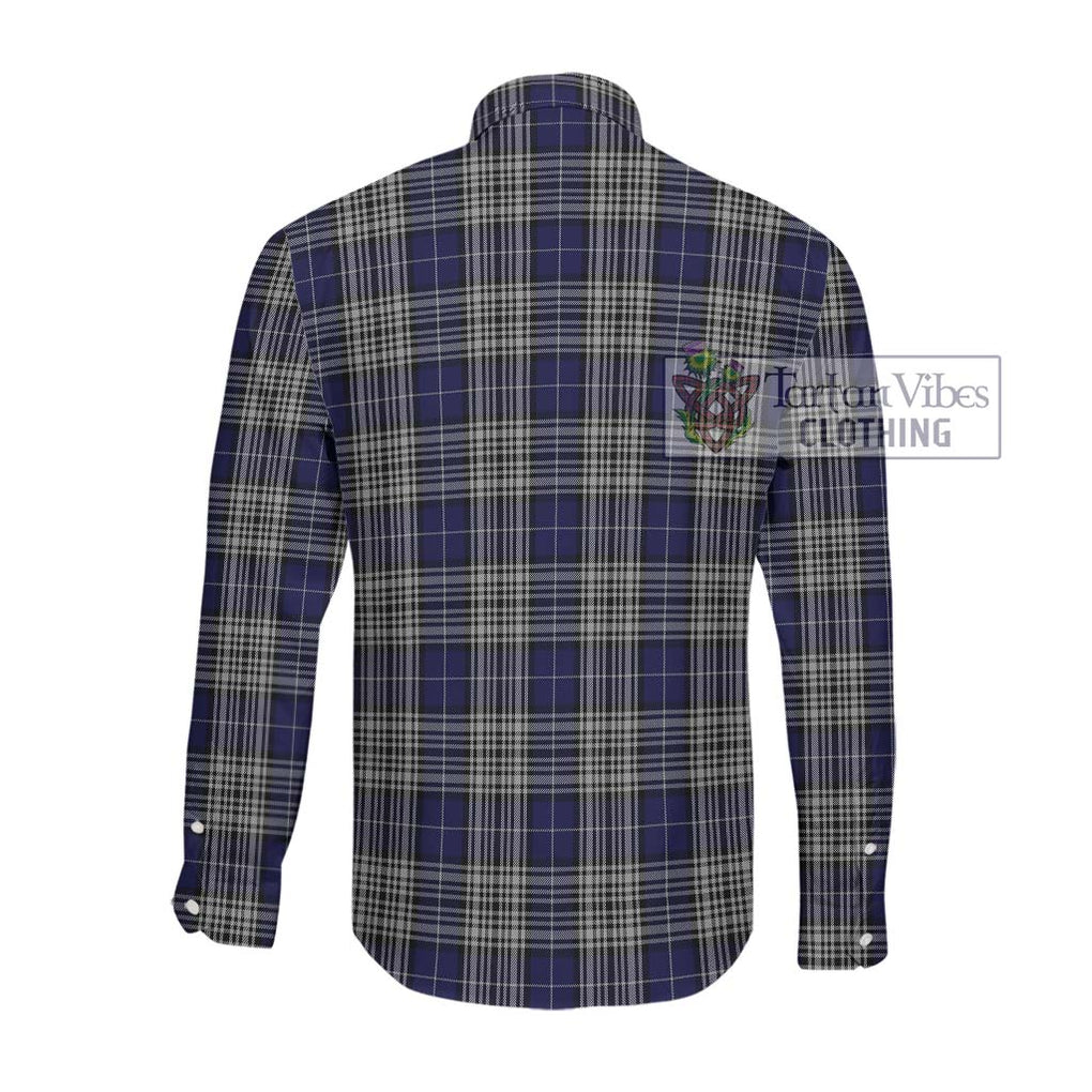 Napier Tartan Long Sleeve Button Shirt with Family Crest DNA In Me Style - Tartanvibesclothing Shop