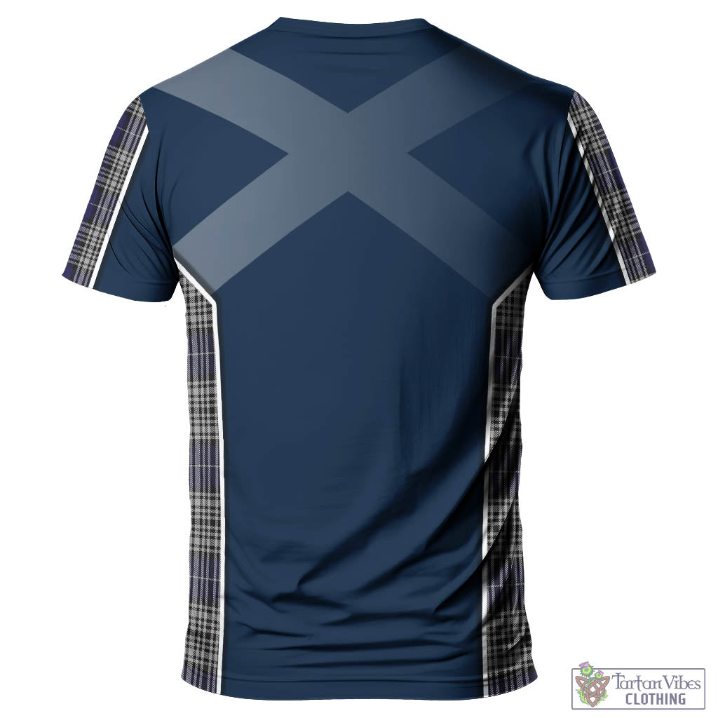 Tartan Vibes Clothing Napier Tartan T-Shirt with Family Crest and Scottish Thistle Vibes Sport Style