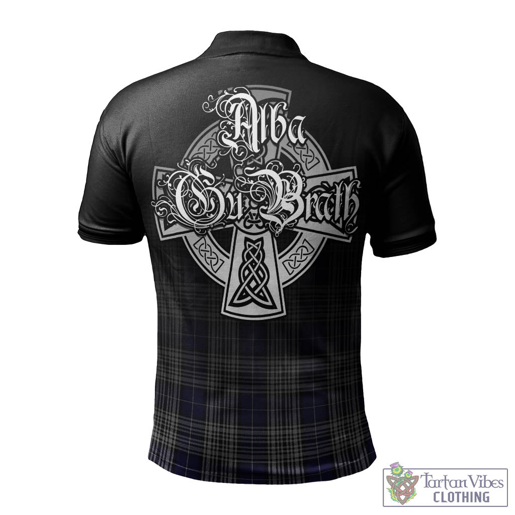 Tartan Vibes Clothing Napier Tartan Polo Shirt Featuring Alba Gu Brath Family Crest Celtic Inspired