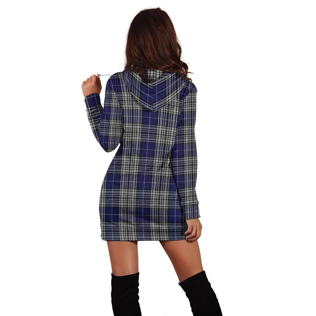 Napier Tartan Hoodie Dress with Family Crest - Tartan Vibes Clothing