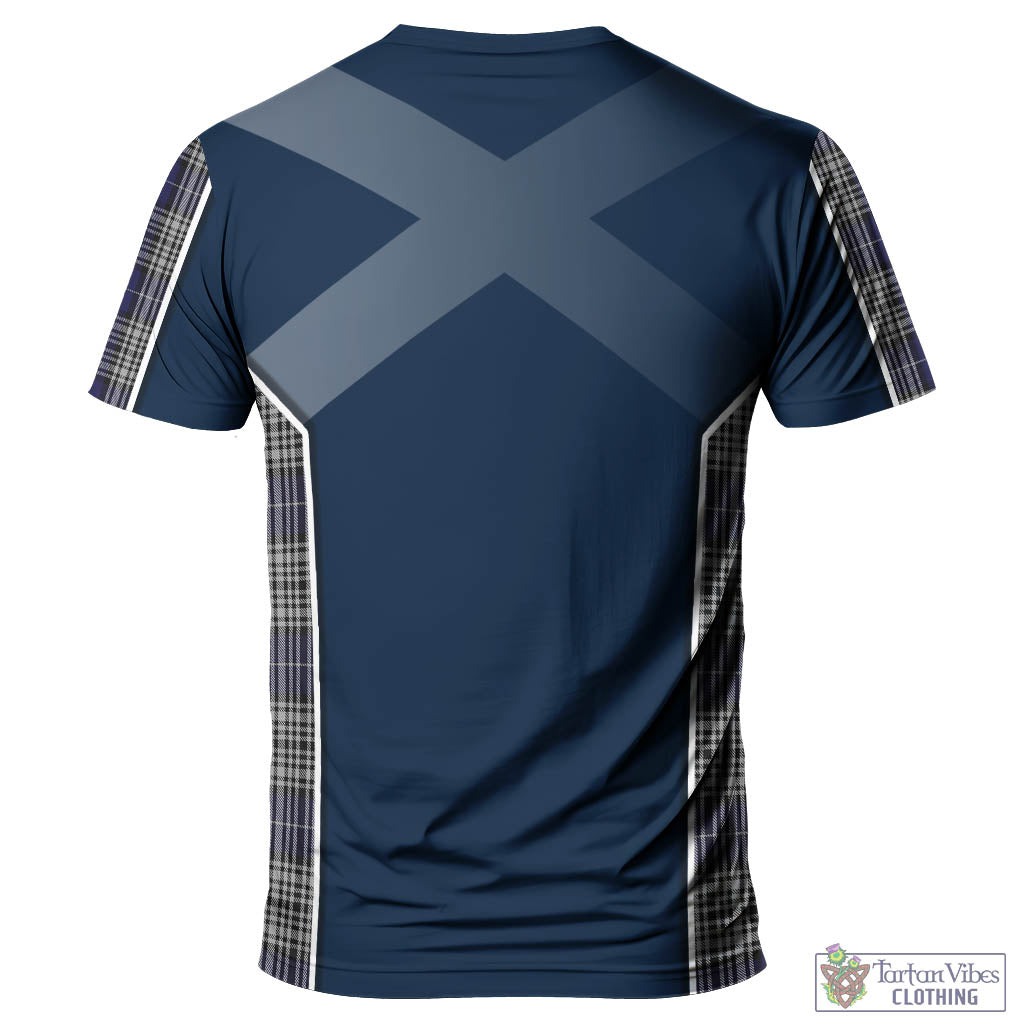 Tartan Vibes Clothing Napier Tartan T-Shirt with Family Crest and Lion Rampant Vibes Sport Style