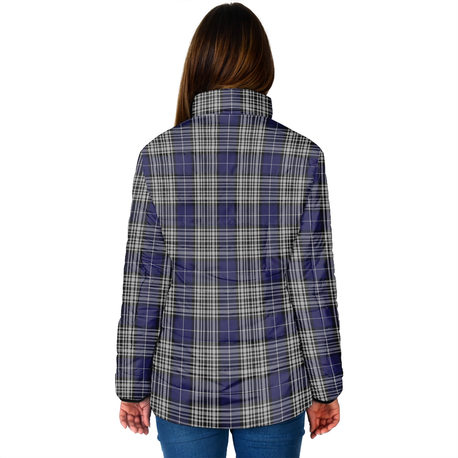 Napier Tartan Padded Jacket with Family Crest - Tartan Vibes Clothing