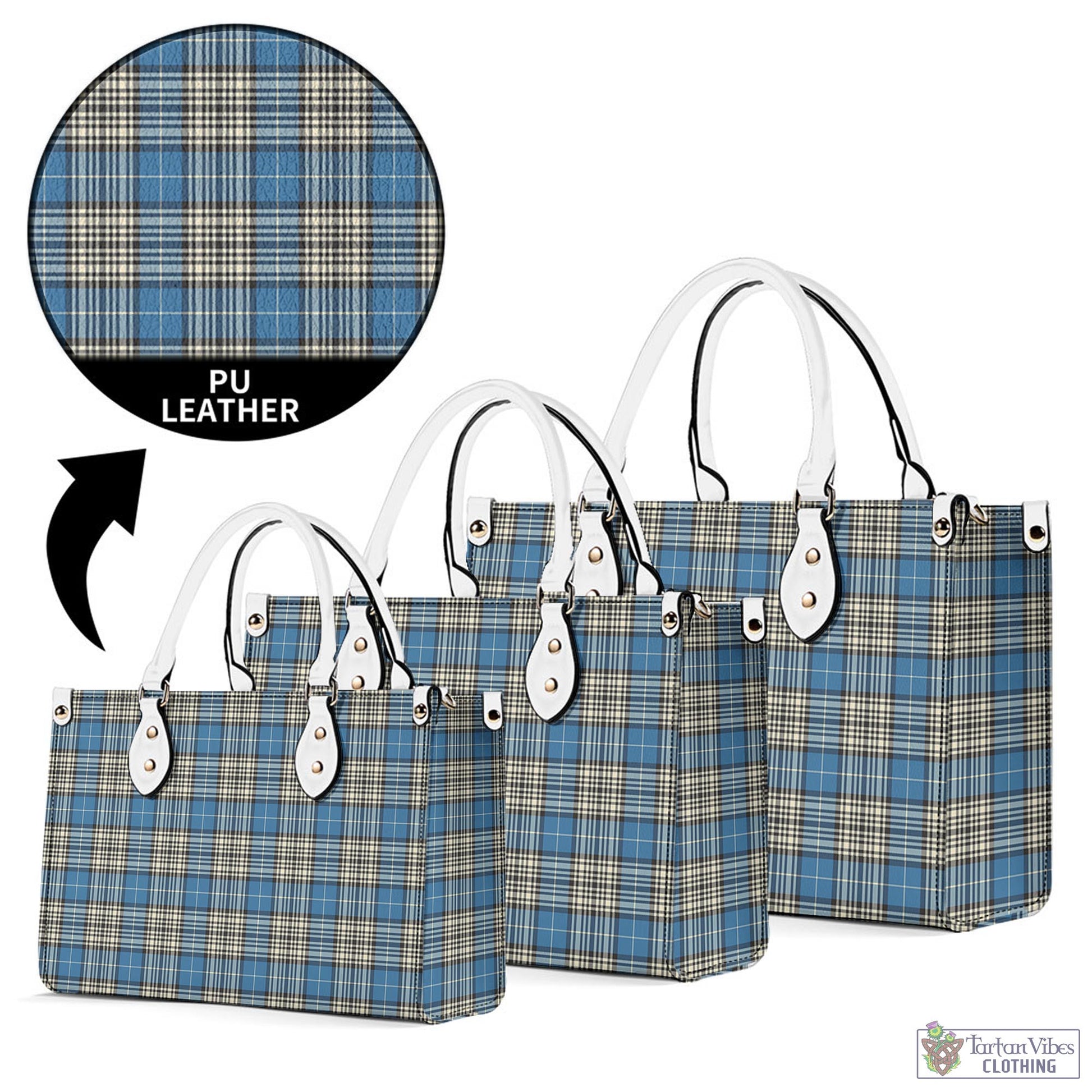 Tartan Vibes Clothing Napier Ancient Tartan Luxury Leather Handbags