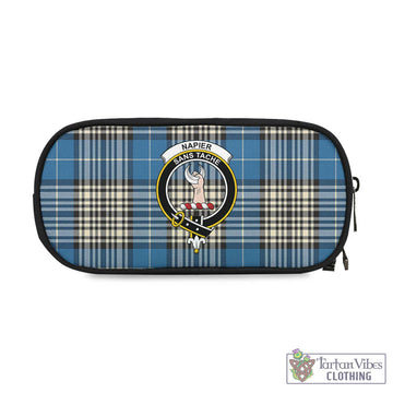 Napier Ancient Tartan Pen and Pencil Case with Family Crest