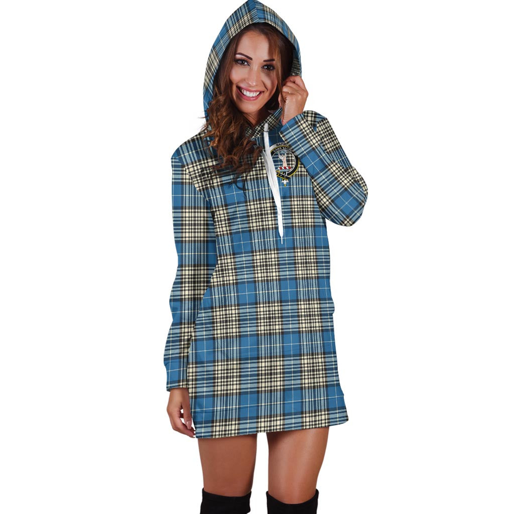 Napier Ancient Tartan Hoodie Dress with Family Crest - Tartan Vibes Clothing