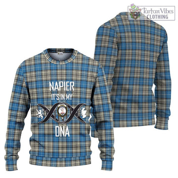 Napier Ancient Tartan Ugly Sweater with Family Crest DNA In Me Style