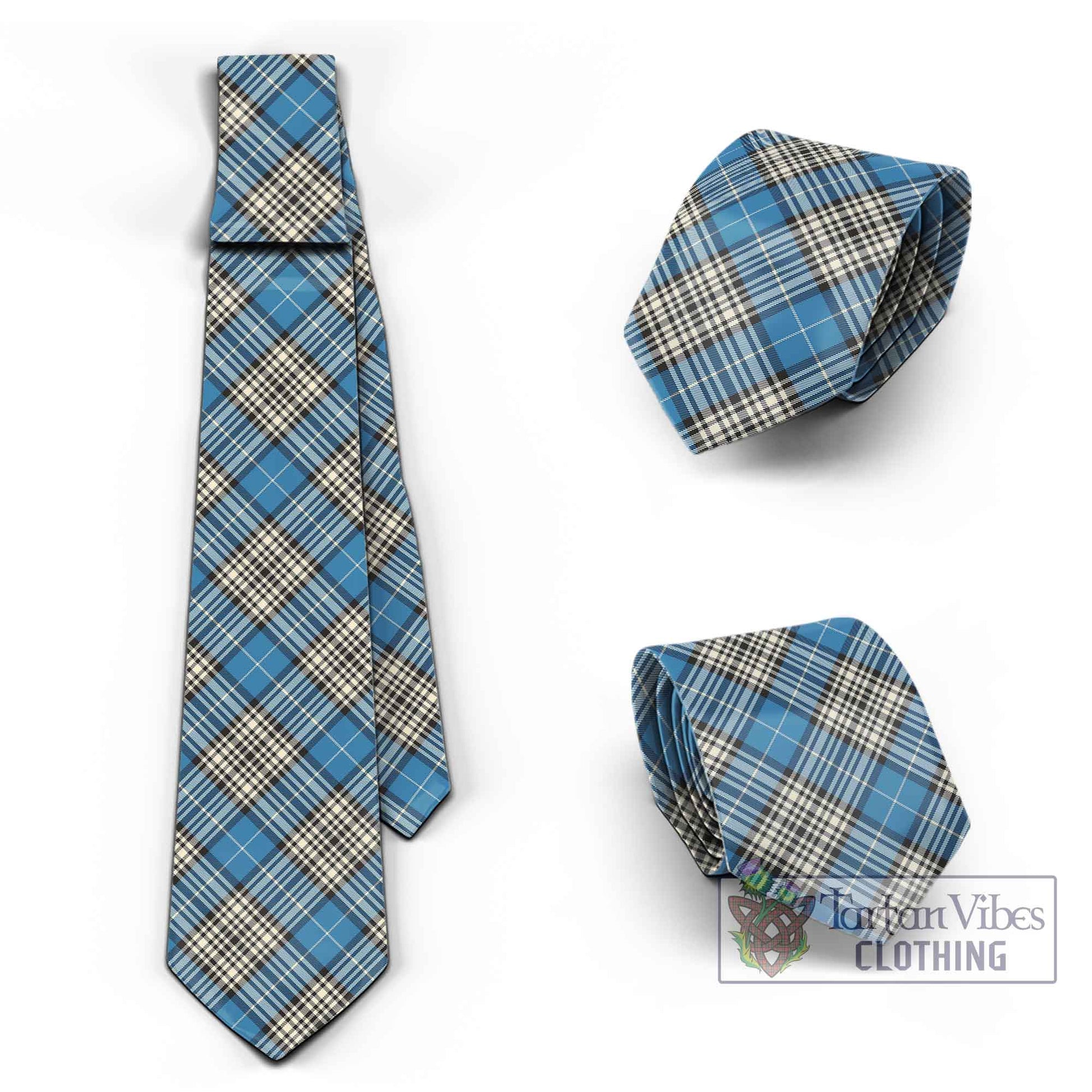 Tartan Vibes Clothing Napier Ancient Tartan Classic Necktie Cross Style