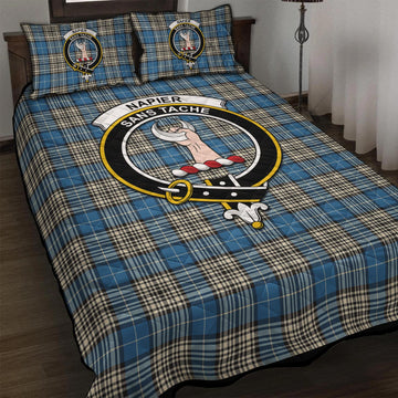 Napier Ancient Tartan Quilt Bed Set with Family Crest