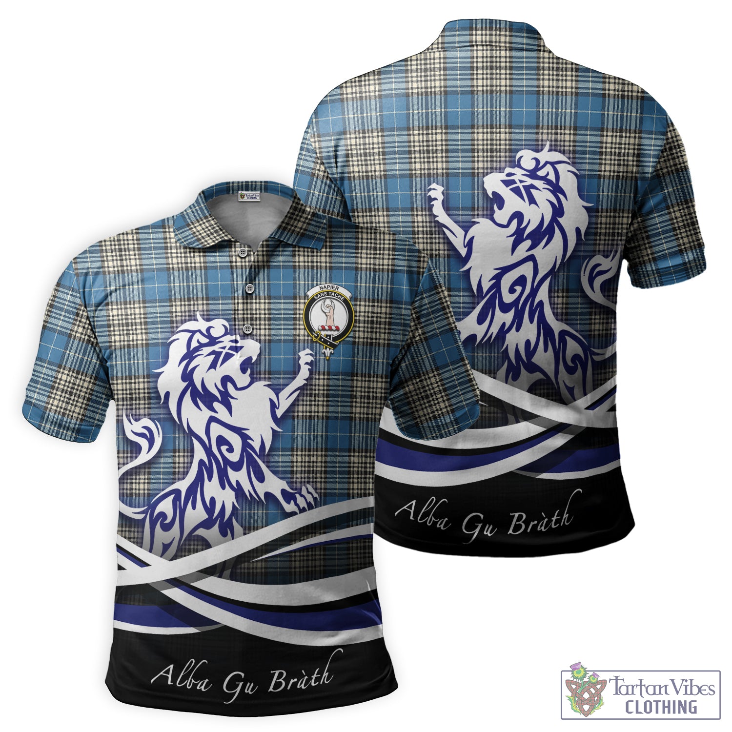 napier-ancient-tartan-polo-shirt-with-alba-gu-brath-regal-lion-emblem