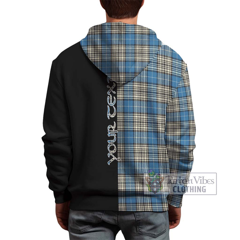 Napier Ancient Tartan Hoodie with Family Crest and Half Of Me Style - Tartanvibesclothing Shop