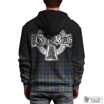 Napier Ancient Tartan Hoodie Featuring Alba Gu Brath Family Crest Celtic Inspired