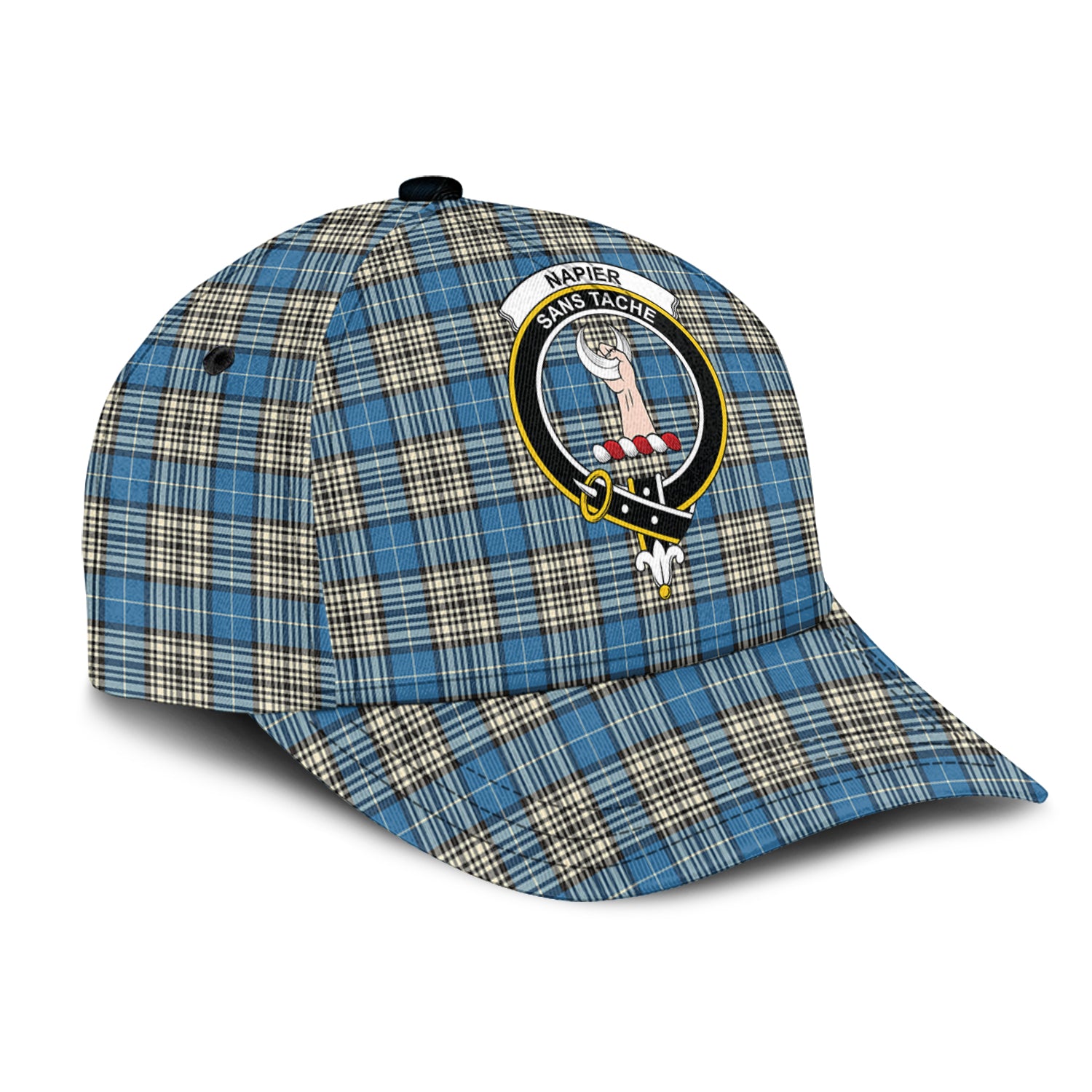 Napier Ancient Tartan Classic Cap with Family Crest - Tartan Vibes Clothing