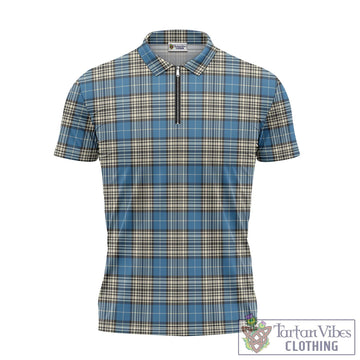 Napier Ancient Tartan Zipper Polo Shirt