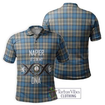 Napier Ancient Tartan Polo Shirt with Family Crest DNA In Me Style