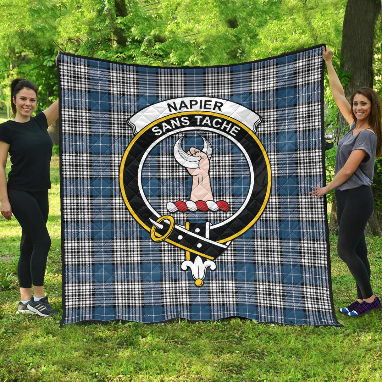 napier-modern-tartan-quilt-with-family-crest