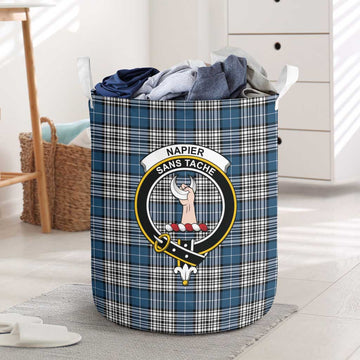 Napier Modern Tartan Laundry Basket with Family Crest