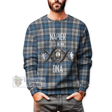 Napier Modern Tartan Sweatshirt with Family Crest DNA In Me Style