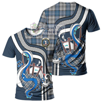 Napier Modern Tartan T-Shirt with Epic Bagpipe Style