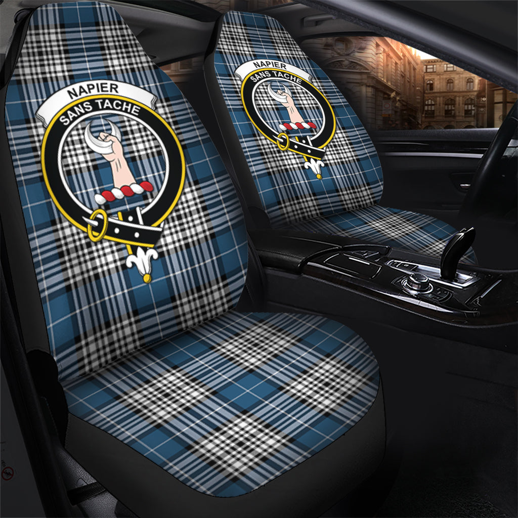 Napier Modern Tartan Car Seat Cover with Family Crest - Tartanvibesclothing