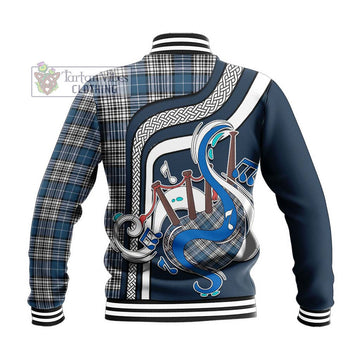 Napier Modern Tartan Baseball Jacket with Epic Bagpipe Style