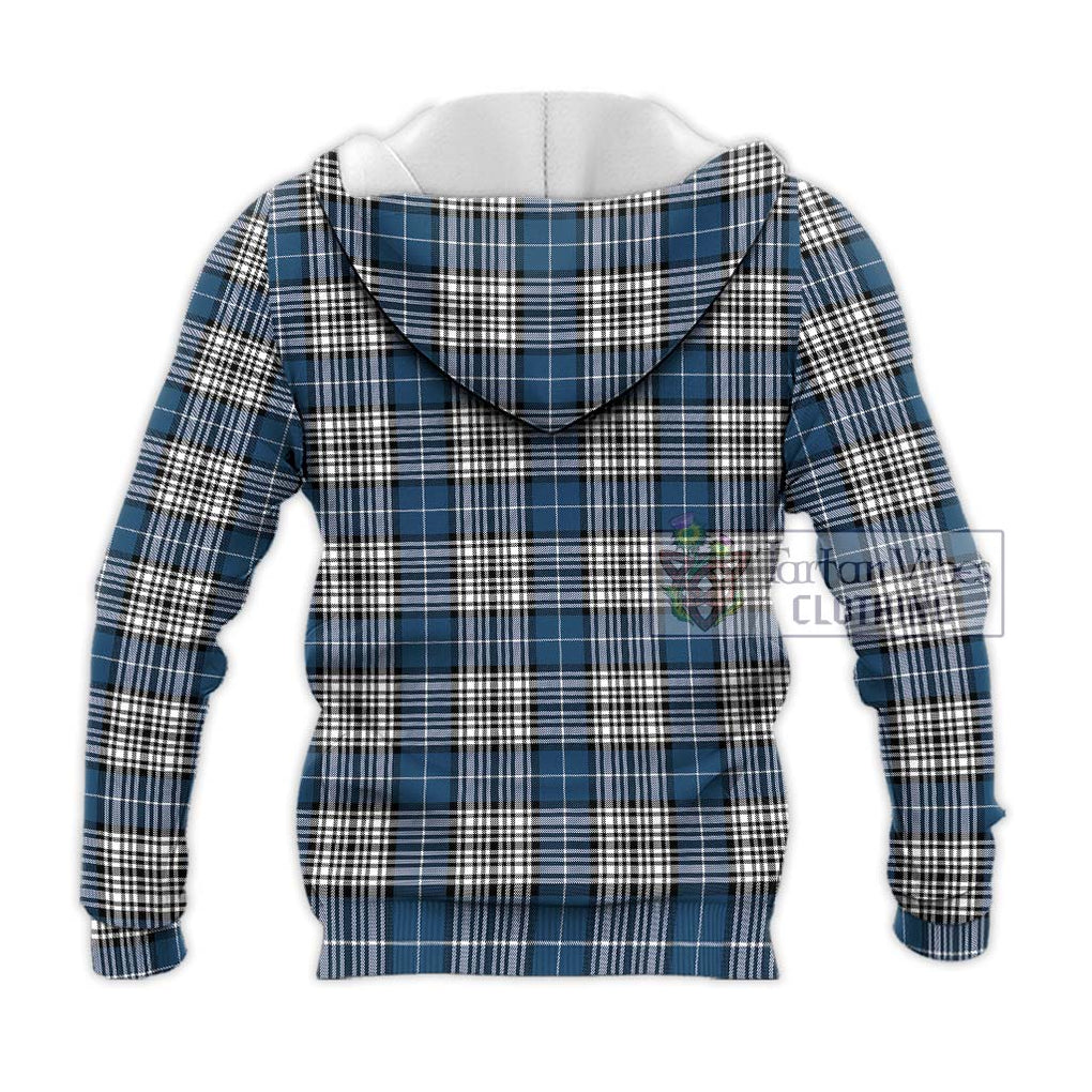 Napier Modern Tartan Knitted Hoodie with Family Crest DNA In Me Style - Tartanvibesclothing Shop