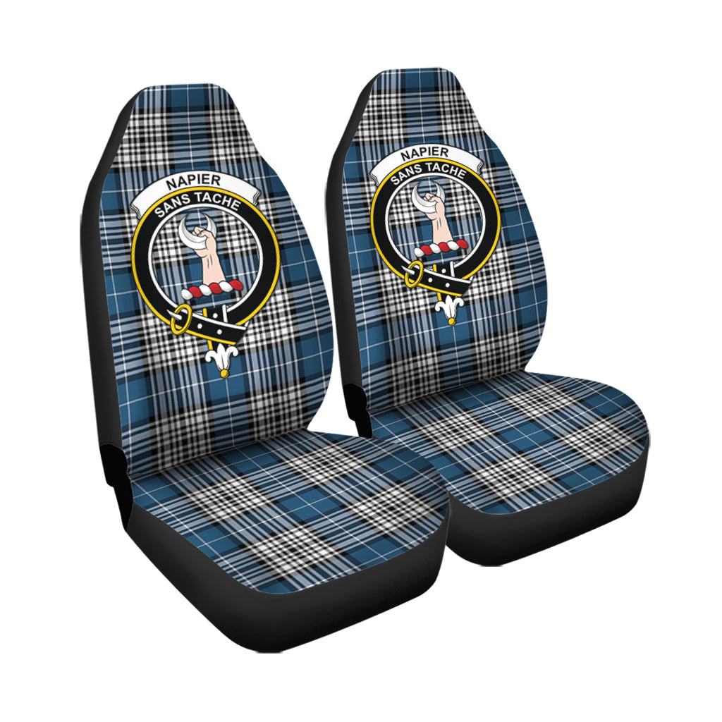Napier Modern Tartan Car Seat Cover with Family Crest - Tartanvibesclothing