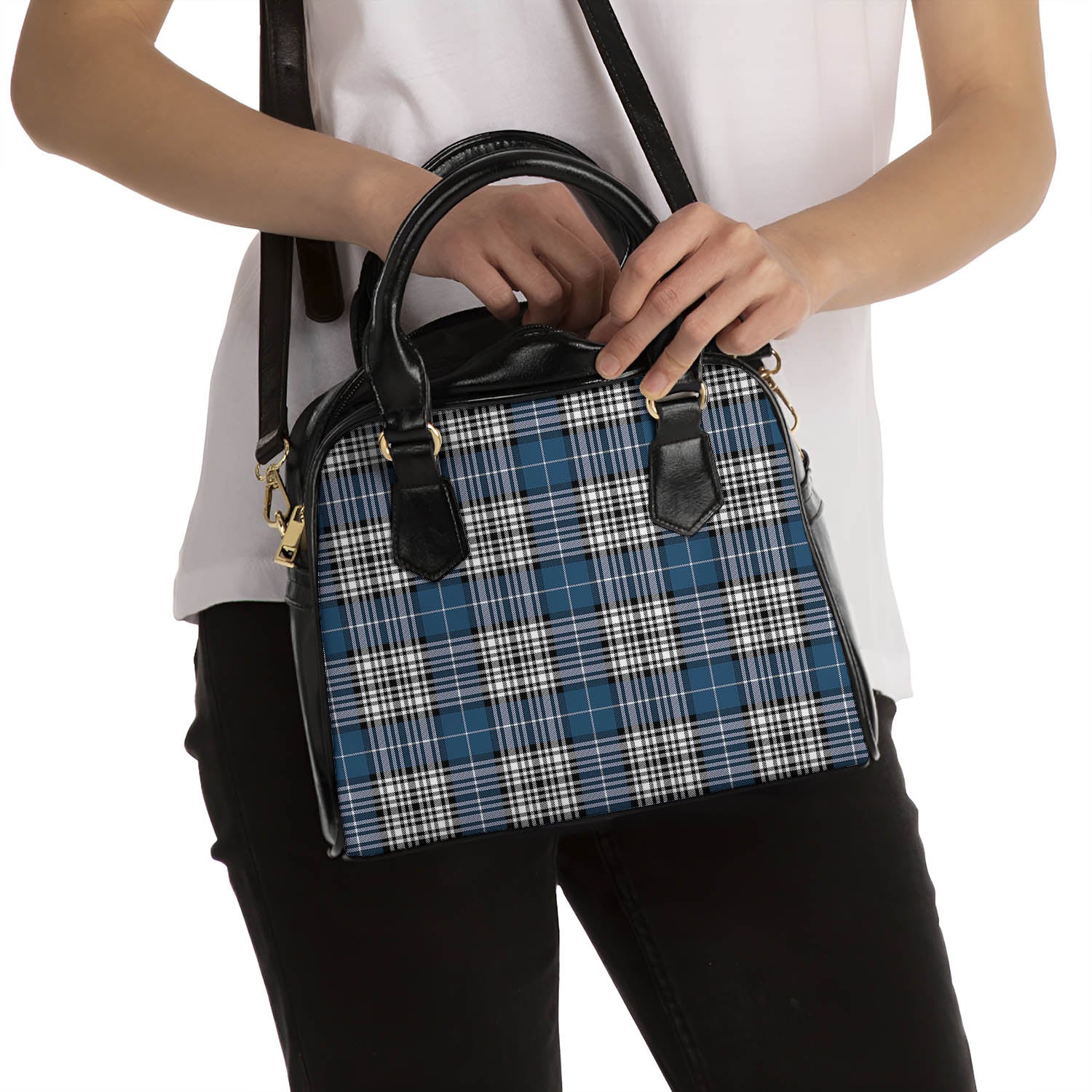 Napier Modern Tartan Shoulder Handbags - Tartanvibesclothing